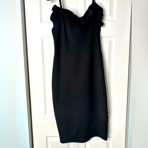 Black Midi Bebe Dress